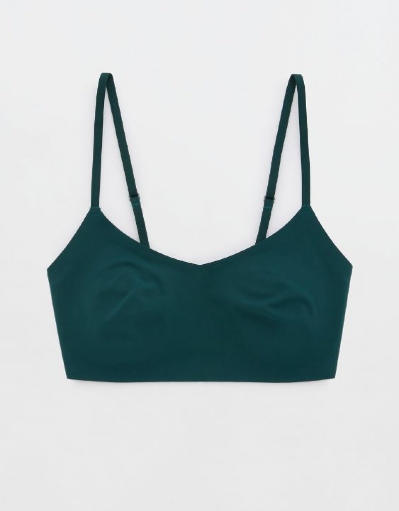 Aerie SMOOTHEZ Scooplette Bras Deep Green | DTY-754196