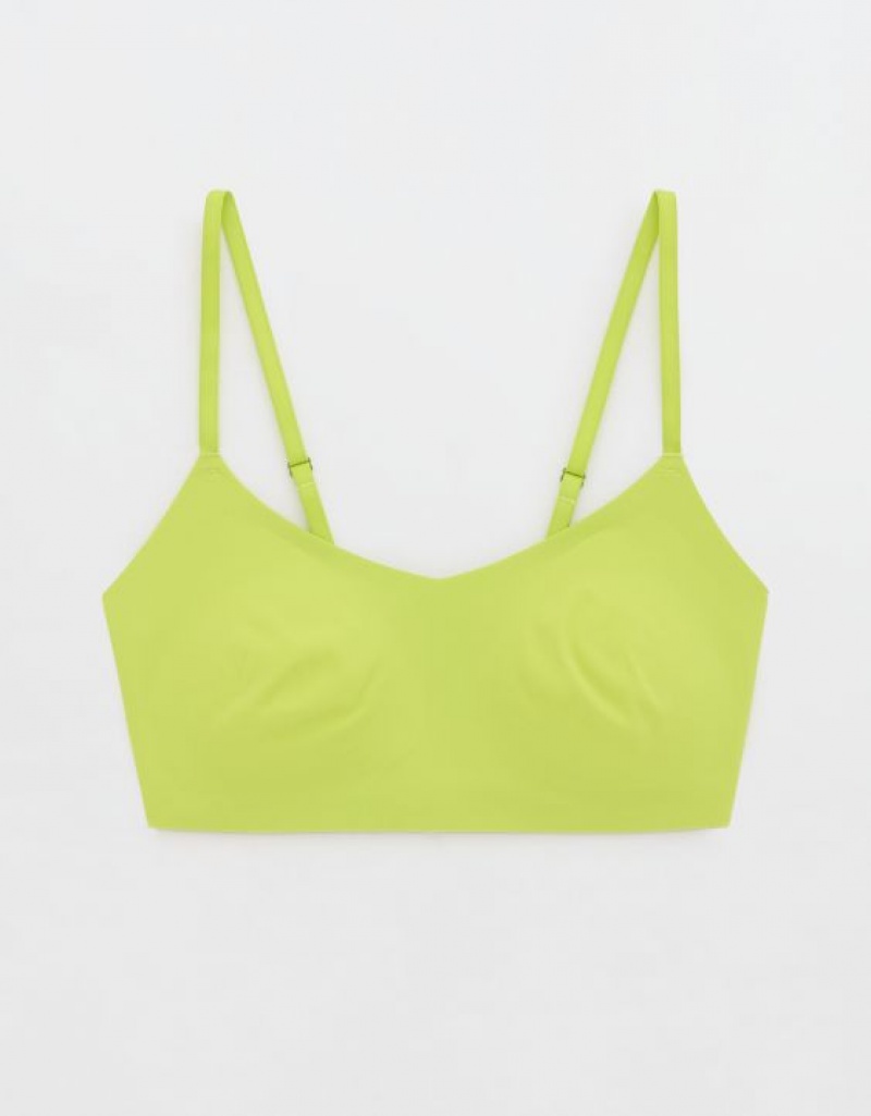 Aerie SMOOTHEZ Scooplette Bras Yellow | WDM-604381