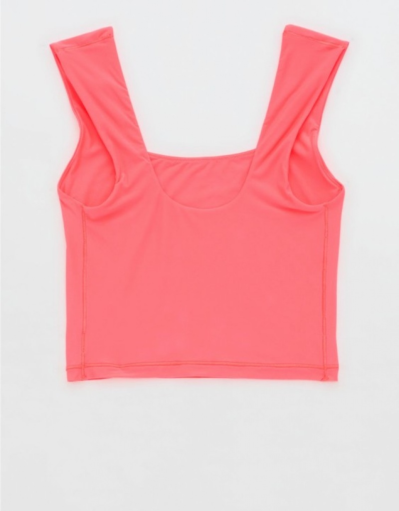 Aerie SMOOTHEZ Square Neck Cami Bras Pink | DTW-215987