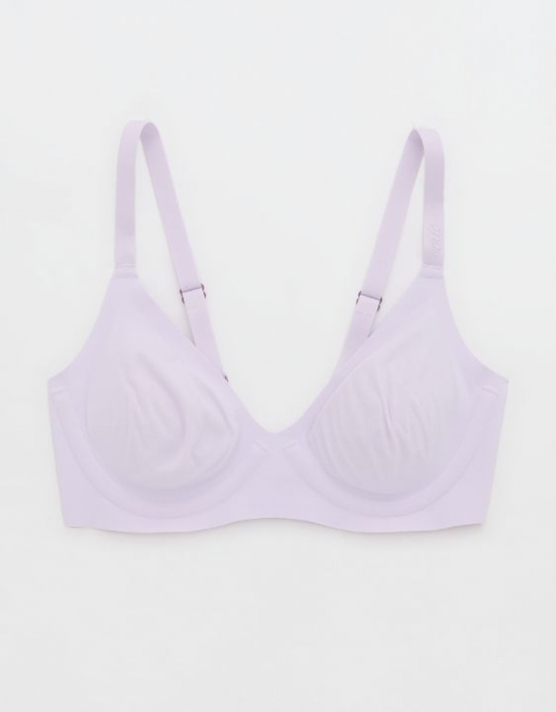 Aerie SMOOTHEZ Unlined Bras Lavender | BMF-132804