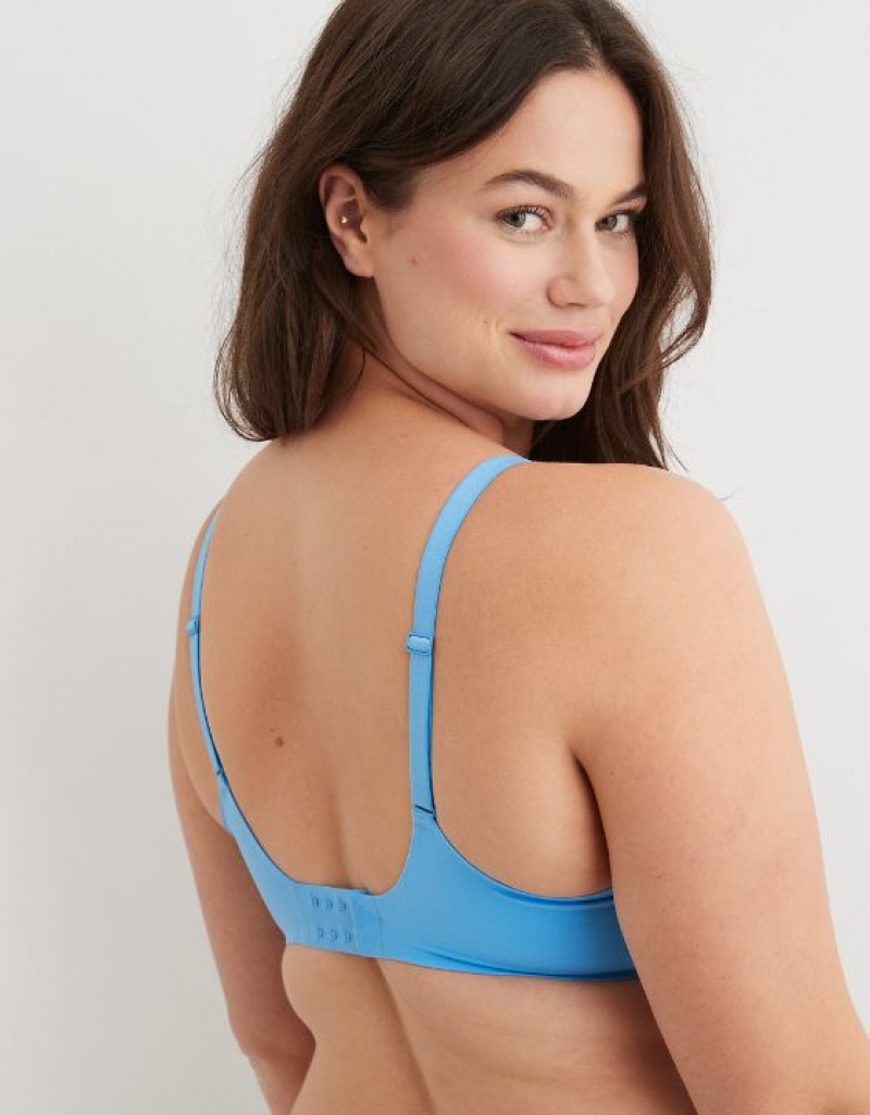 Aerie SMOOTHEZ-ish Wirelesslette Bras Blue | TFZ-805693