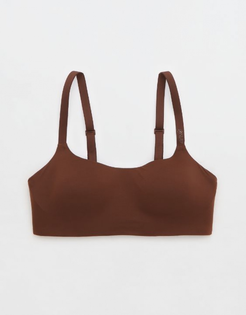 Aerie SMOOTHEZ-ish Wirelesslette Bras Brown | STX-512678