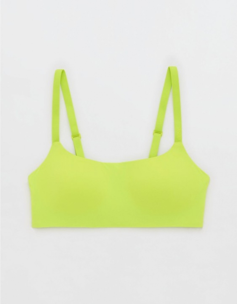 Aerie SMOOTHEZ-ish Wirelesslette Bras Yellow | JAP-932465