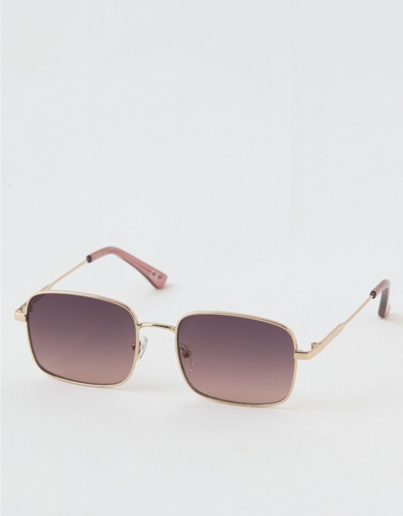 Aerie Seize the Day Sunglasses Gold | WNM-154692