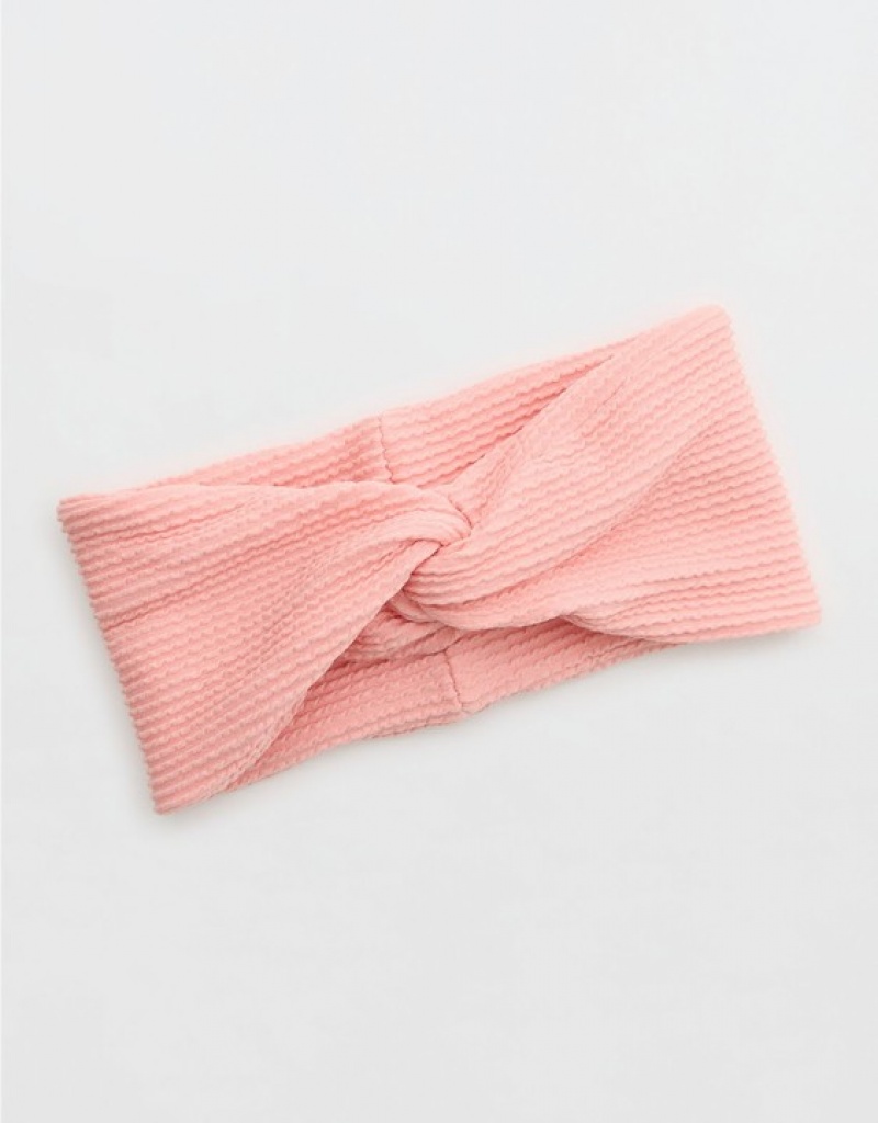 Aerie Shine Crinkle Swim Hair Accessories Pink | AJM-507148