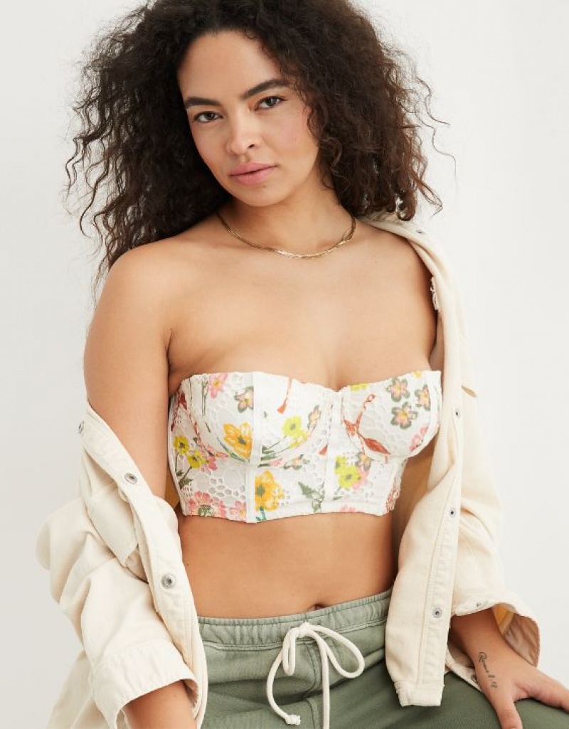 Aerie Show Off Eyelet Unlined Bras Multicolor | DWJ-895036