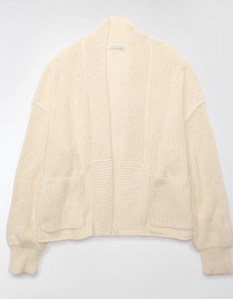 Aerie Slouchy Cardigan Cream | WTF-038971