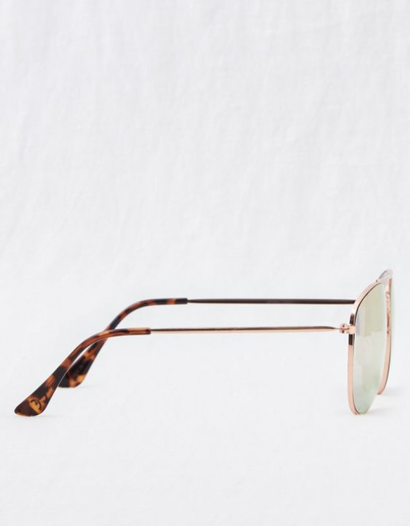 Aerie So Fly Sunglasses Rose / Gold | YNQ-725148