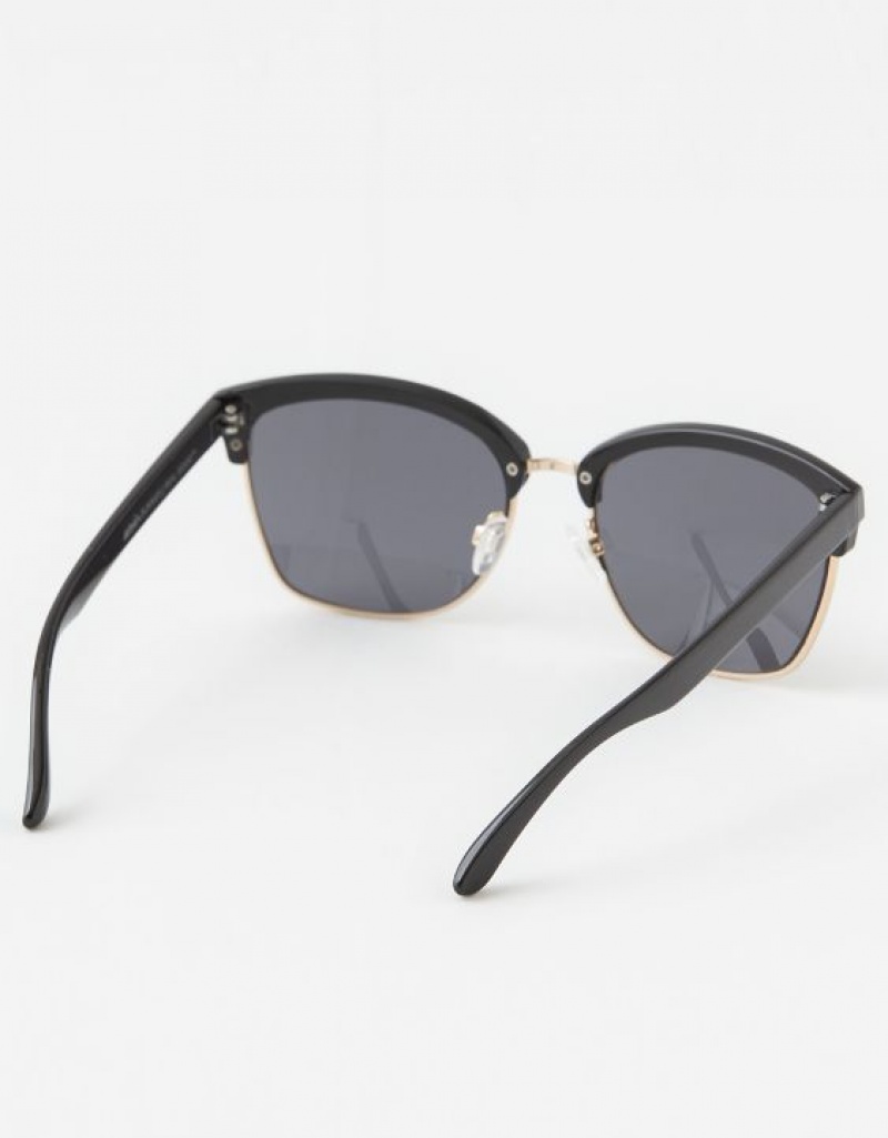 Aerie Squared Away Sunglasses Black | LSF-475869