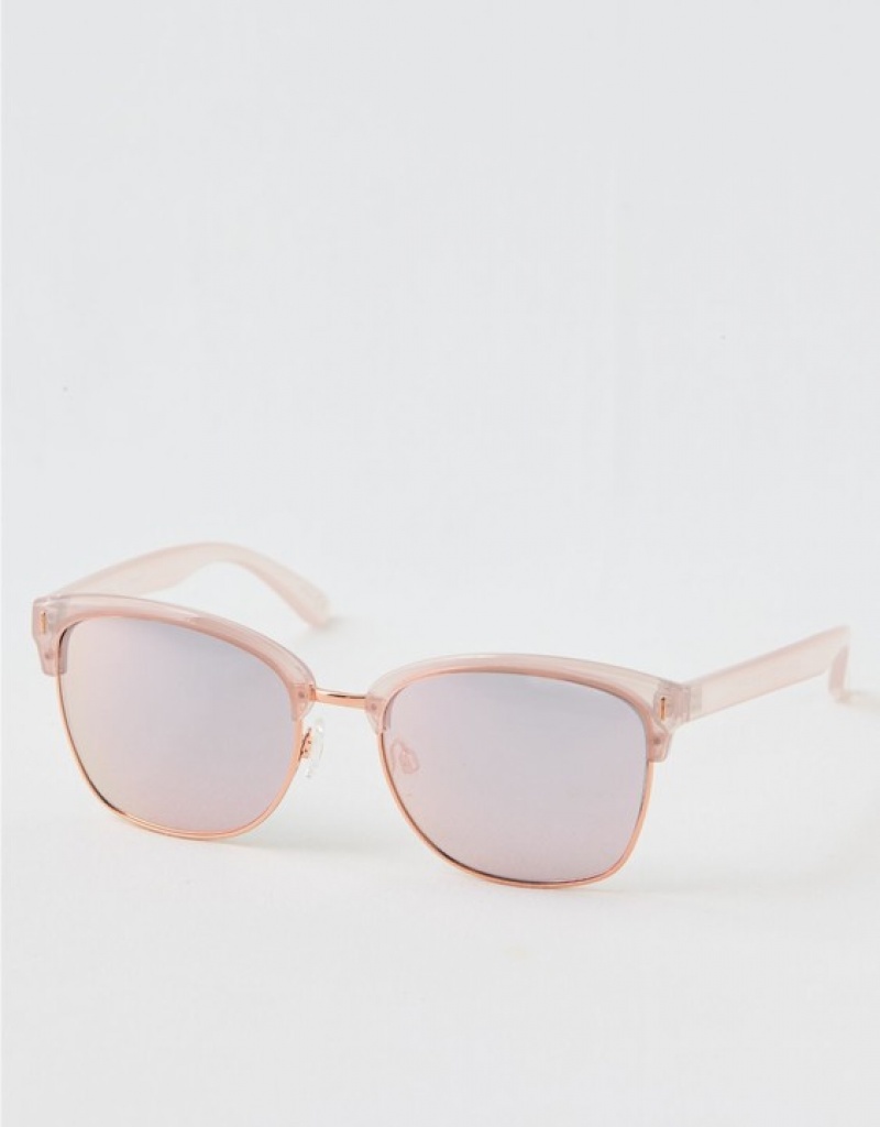 Aerie Squared Away Sunglasses Rose / Gold | HNJ-682137