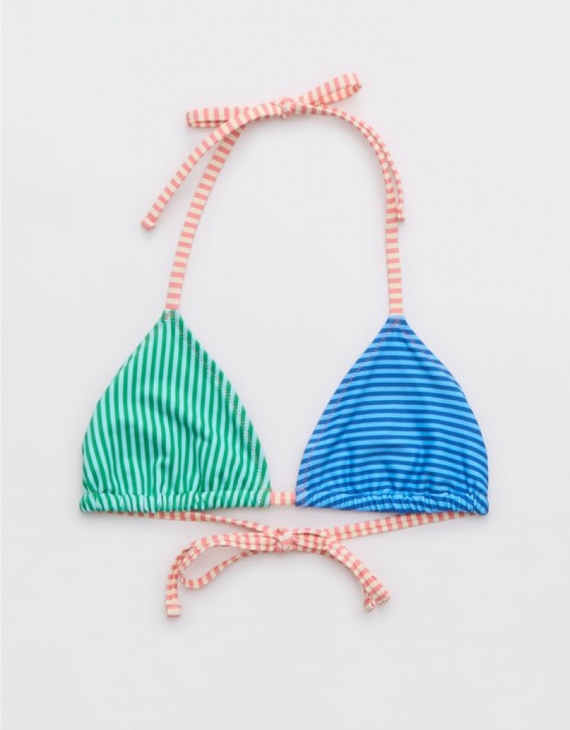 Aerie String Triangle Bikini Top Multicolor | LEW-038764