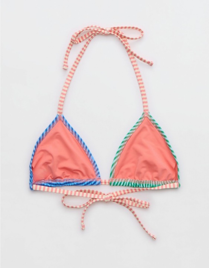 Aerie String Triangle Bikini Top Multicolor | LEW-038764