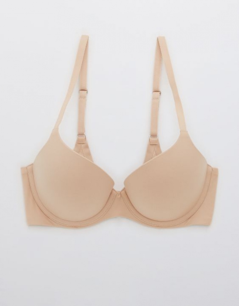 Aerie Sunnie Demi Push Up Bras Beige | HXL-170429