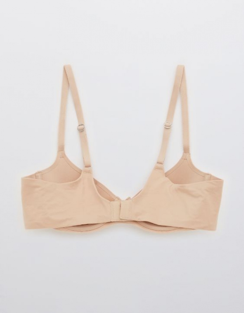 Aerie Sunnie Demi Push Up Bras Beige | HXL-170429