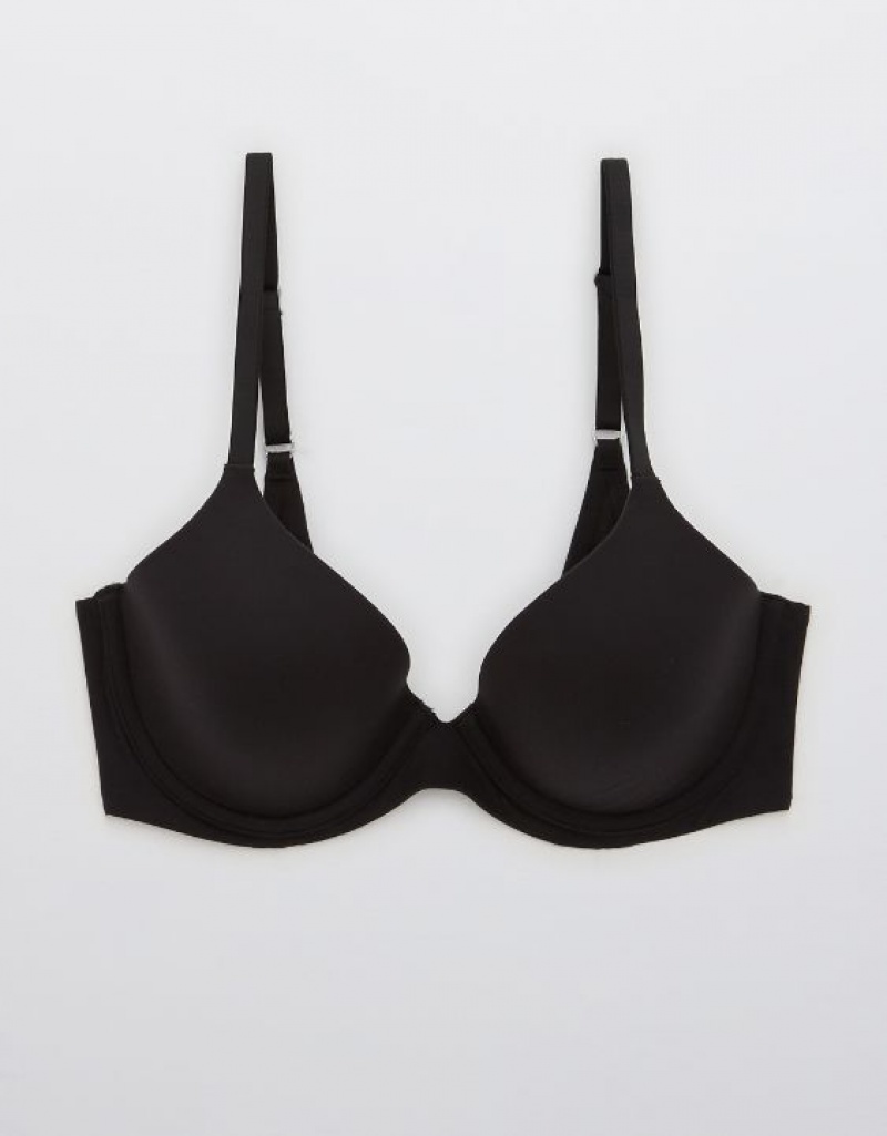 Aerie Sunnie Full Coverage Lightly Lined Bras Black | NRC-486319