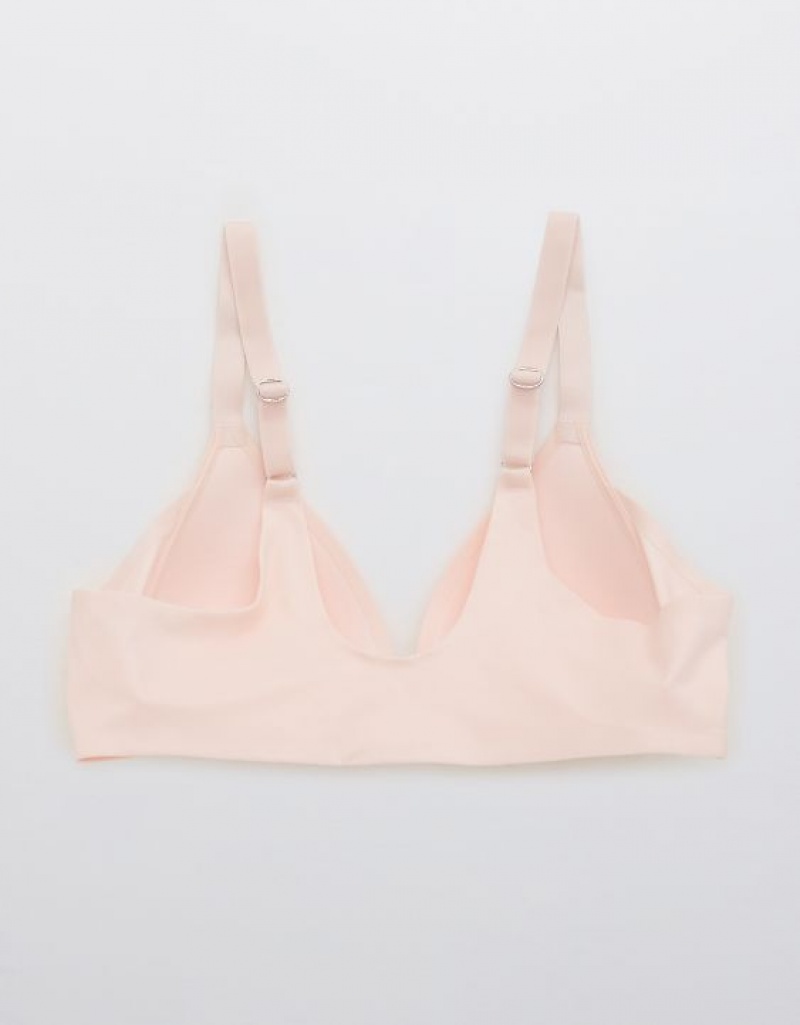 Aerie Sunnie Wireless Lightly Lined Bras Pink | MFW-291805