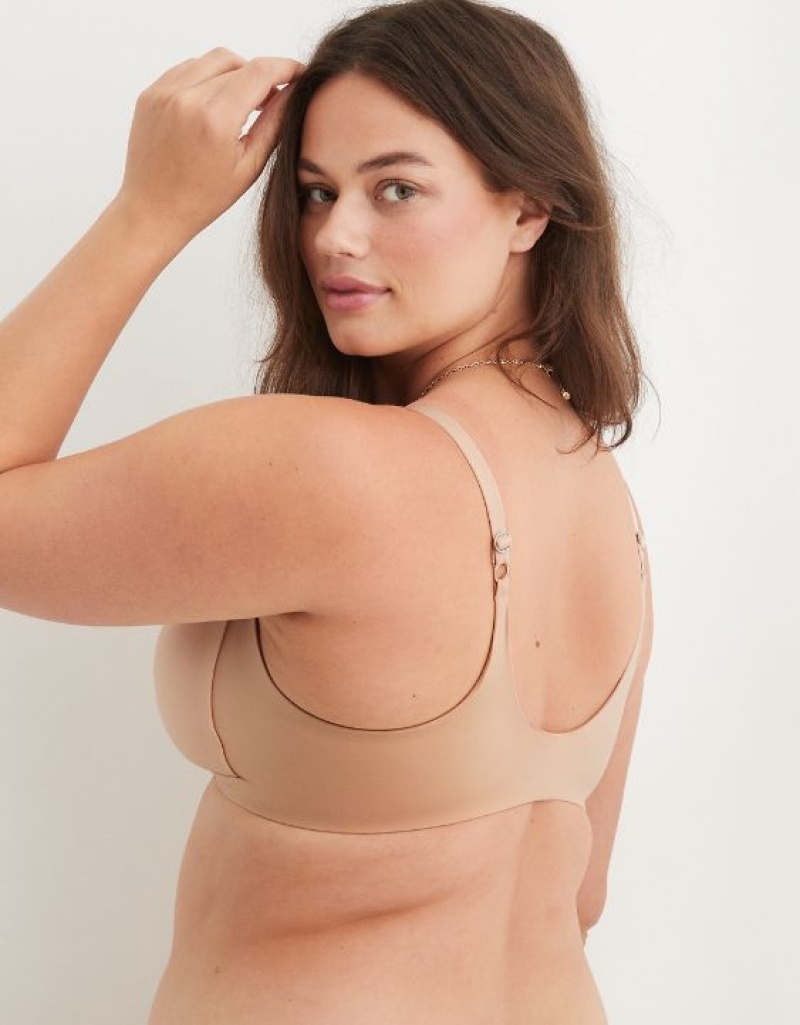 Aerie Sunnie Wireless Lightly Lined Bras Beige | LIF-908157