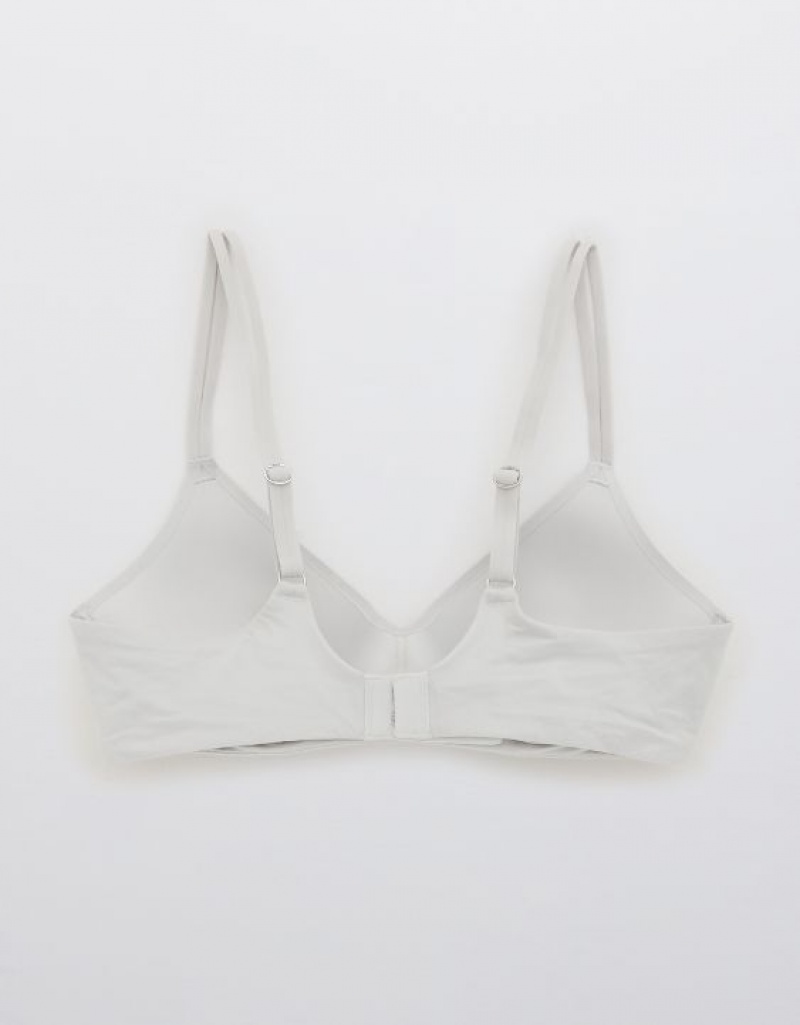 Aerie Sunnie Wireless Push Up Bras Grey | ORV-712569