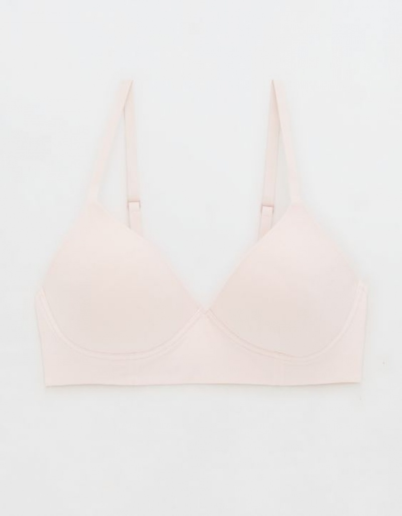 Aerie Superchill Wireless Lightly Lined Bras Pink | LNO-234867