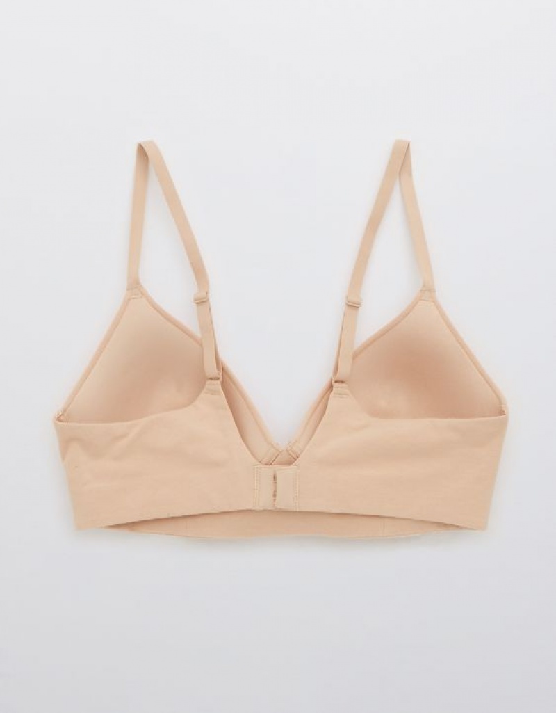 Aerie Superchill Wireless Lightly Lined Bras Beige | SWU-468170