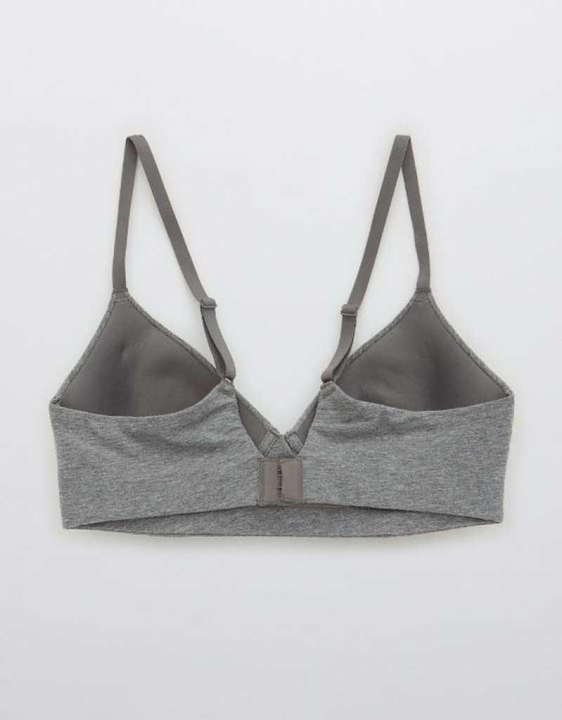 Aerie Superchill Wireless Lightly Lined Bras Dark Grey | TKS-504726