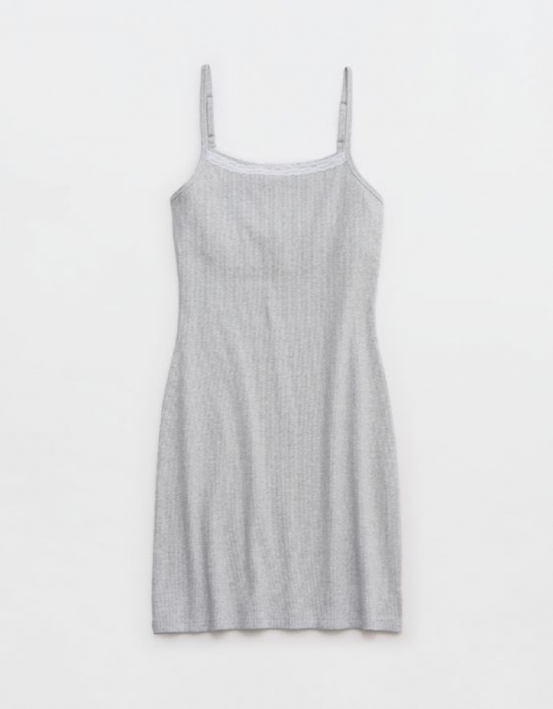 Aerie Tank Mini Dress Grey | JVB-158092