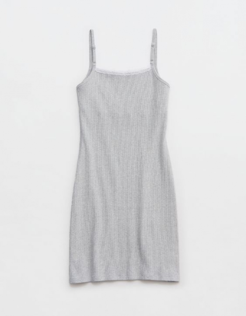 Aerie Tank Mini Dress Grey | JVB-158092