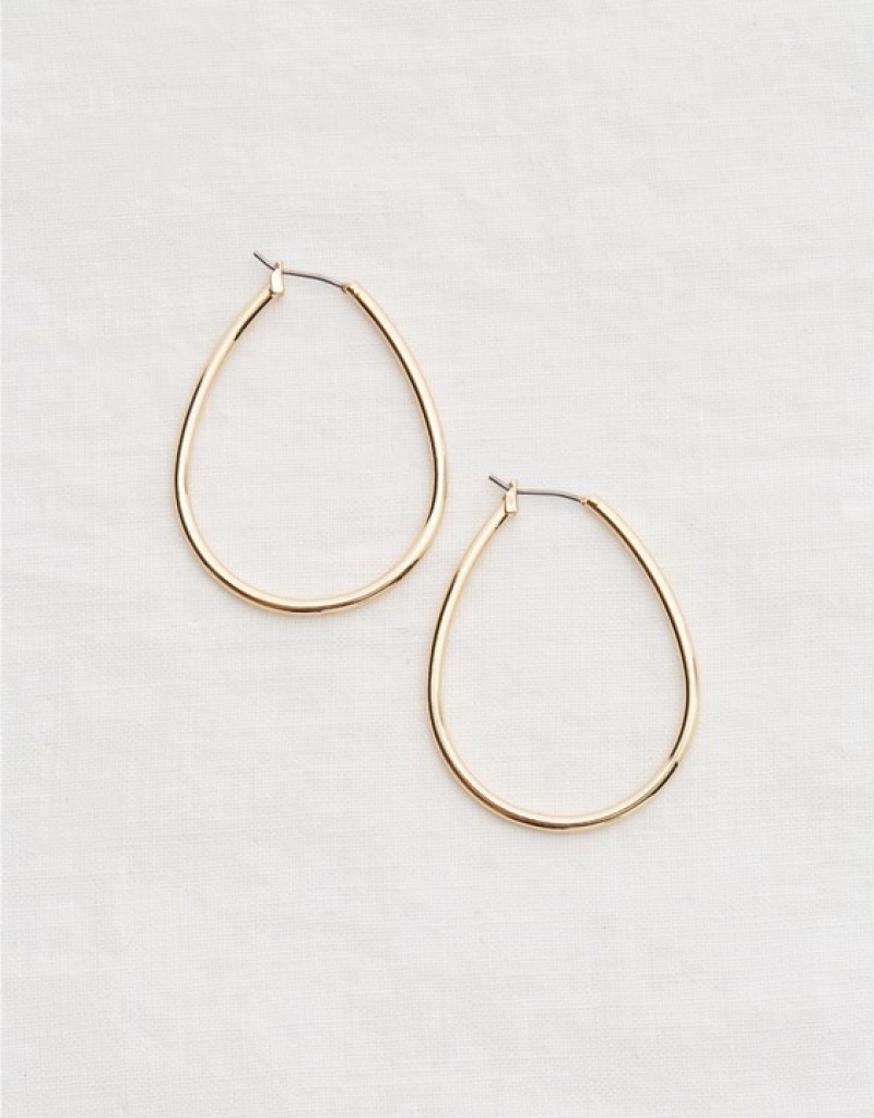 Aerie Teardrop Hoop Jewelry Gold | PFR-916385