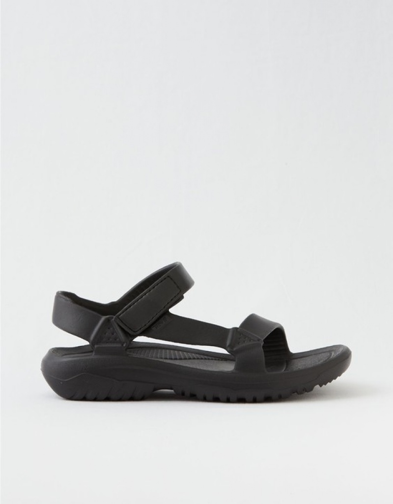 Aerie Tevas Hurricane Drift Sandals Black | PHA-059427