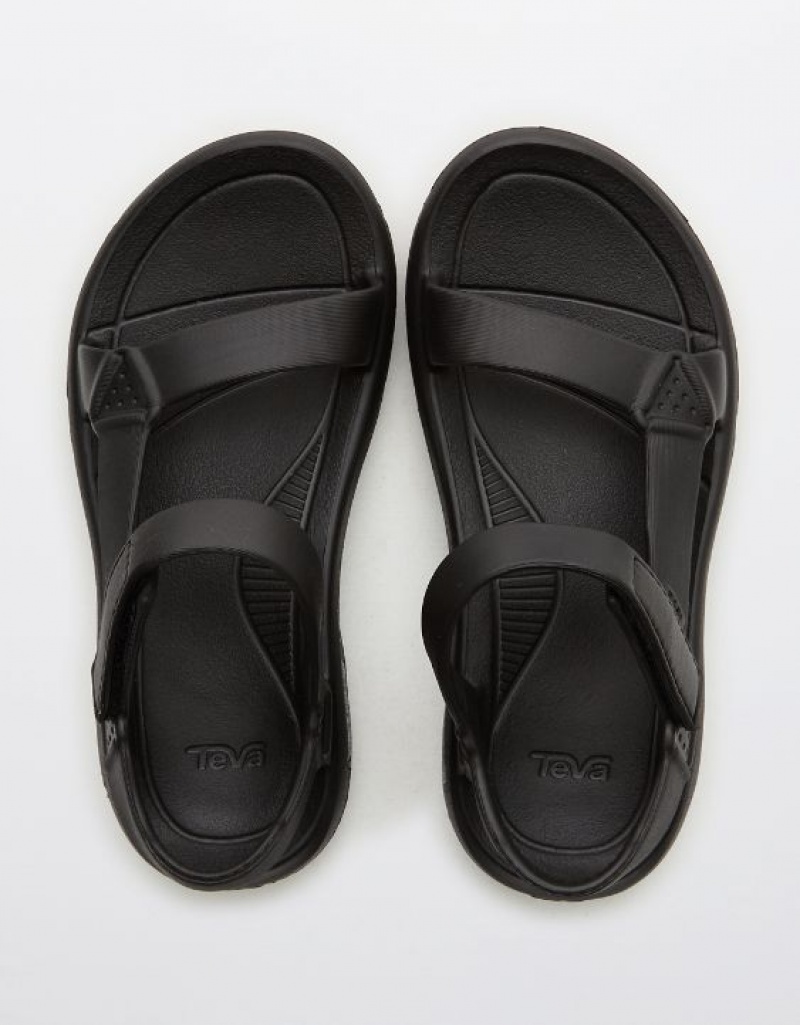 Aerie Tevas Hurricane Drift Sandals Black | PHA-059427