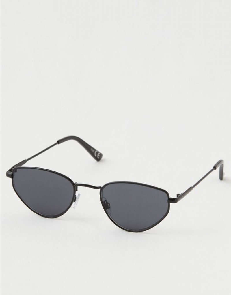 Aerie Throw-Back Sunglasses Black | XJN-302584