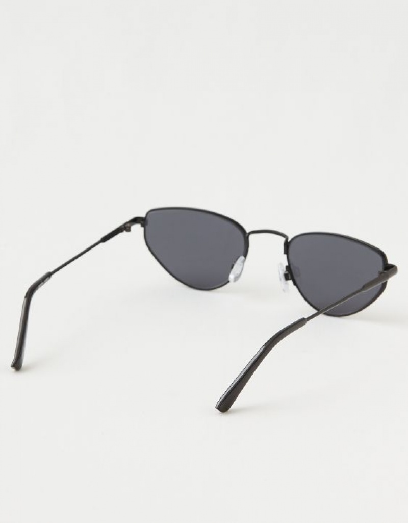 Aerie Throw-Back Sunglasses Black | XJN-302584