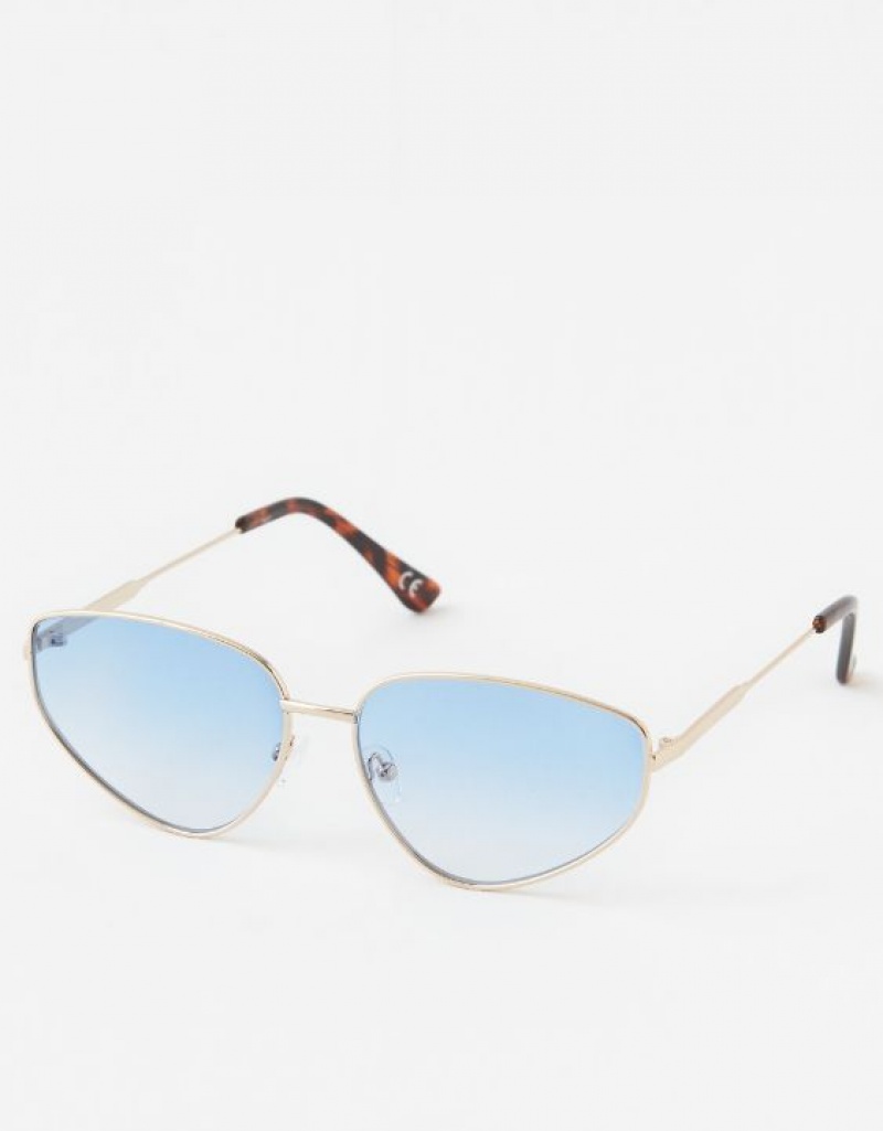 Aerie Throw-Back Sunglasses Blue | BOW-417062