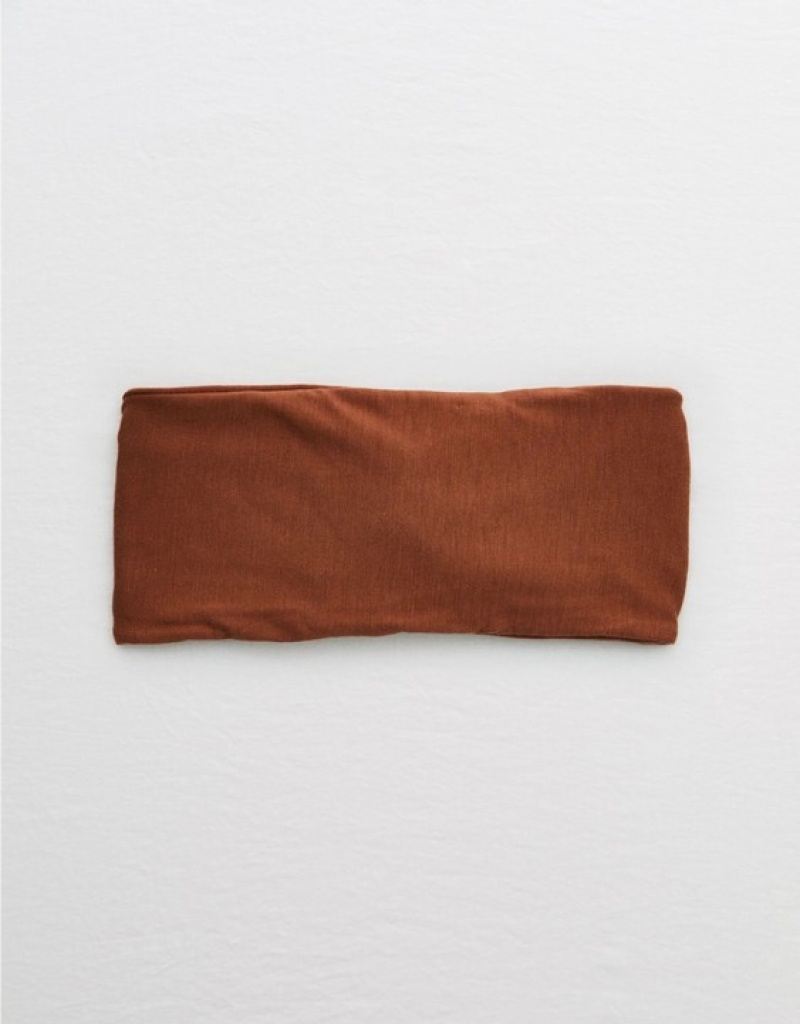 Aerie Top Knot Hair Accessories Brown | NIY-289751