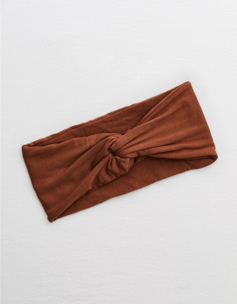 Aerie Top Knot Hair Accessories Brown | NIY-289751