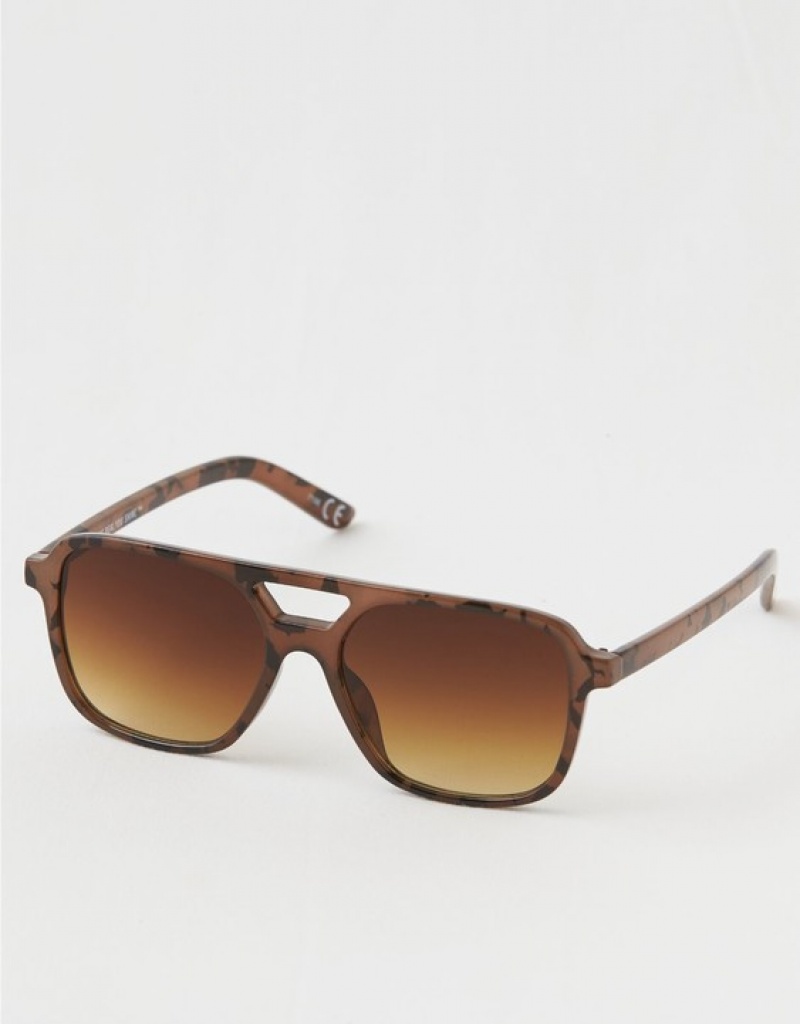 Aerie Vacay Mode Sunglasses Leopard | YEU-294367