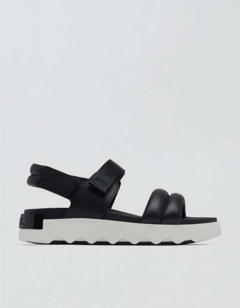 Aerie Viibe™ Sandals Black | JES-927581