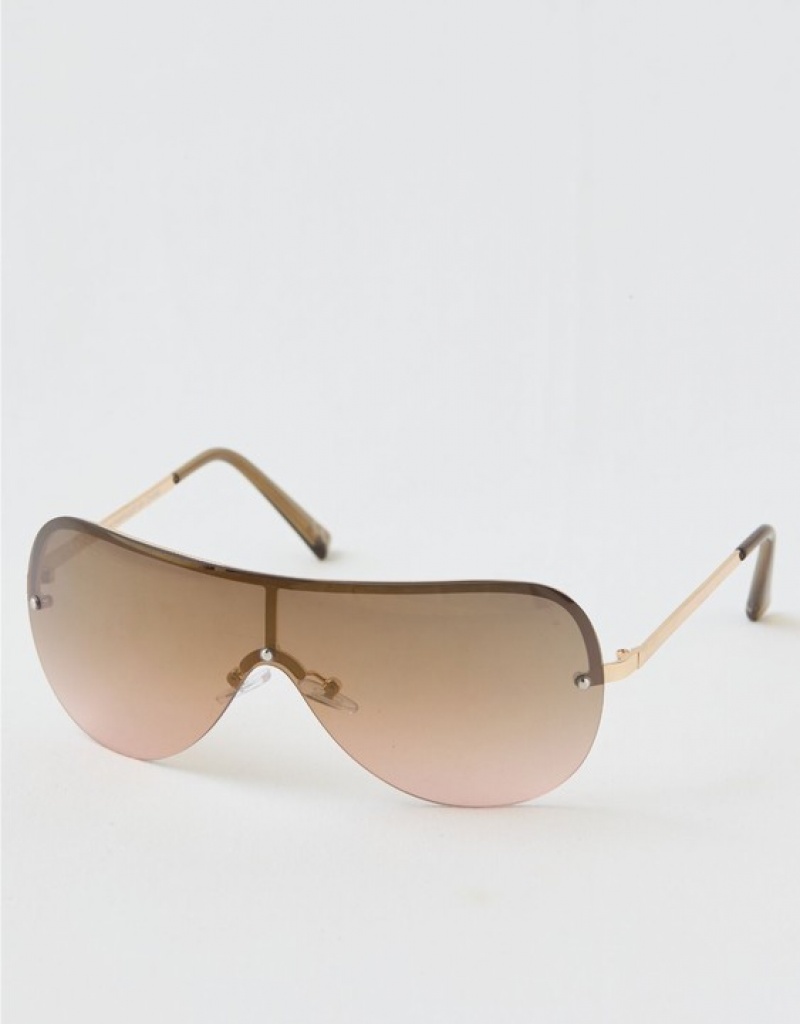 Aerie Y2K Sunglasses Brown | FCH-387940